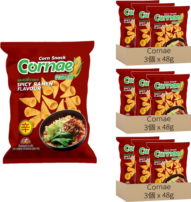 Cornae 泰國金牛角 拉麵, 48g, 9個