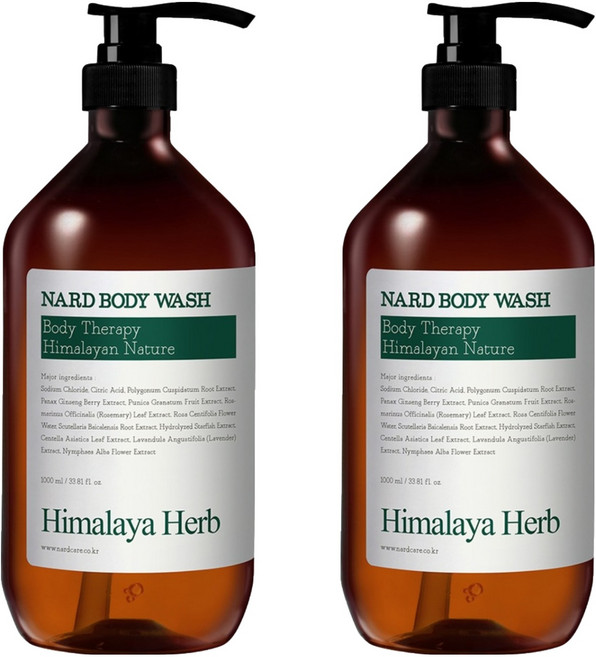 나드 바디워시 티트리로즈마리, 1L, 2개