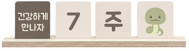 마이리틀데이지 신생아 디데이 달력, 혼합색상, 1개