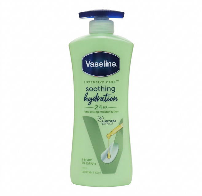 Vaseline 凡士林 乳液 蘆薈精華, 600ml, 1瓶