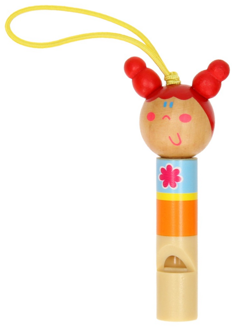 木製人物哨子, 辮子妹, 1入