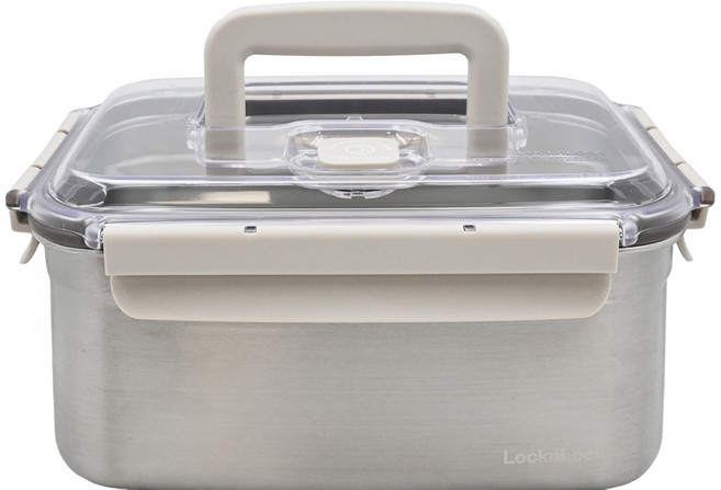 LocknLock 樂扣樂扣 不鏽鋼泡菜專用保鮮盒, 3.8L, 1個