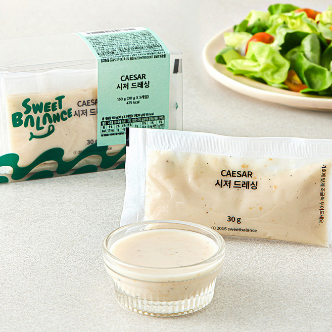 스윗밸런스 시저 드레싱 5개입, 150g, 1개