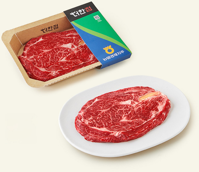 농협경제지주 더한점 1등급 숙성등심구이용 (냉장), 1개, 200g