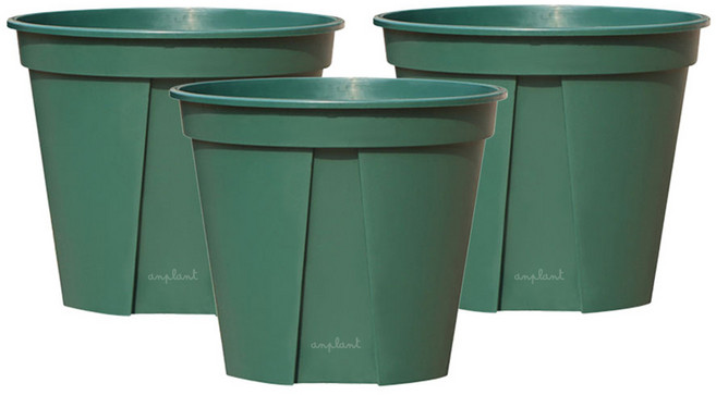 앙플랜트 숨쉬는 슬릿화분, 그린, 3개