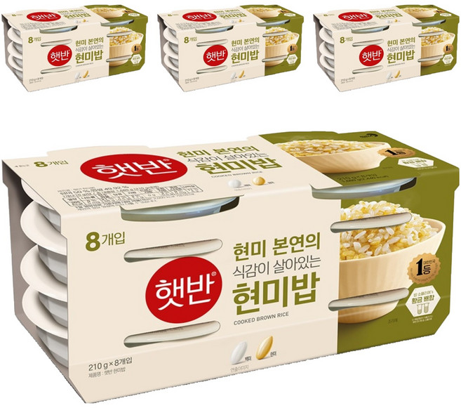 햇반 현미밥, 210g, 32개