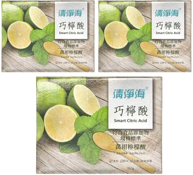 清淨海 巧檸酸 檸檬酸, 350g, 3盒