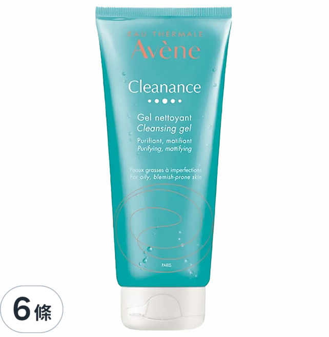 Avene 雅漾 控油舒緩潔膚凝膠, 200ml, 6條