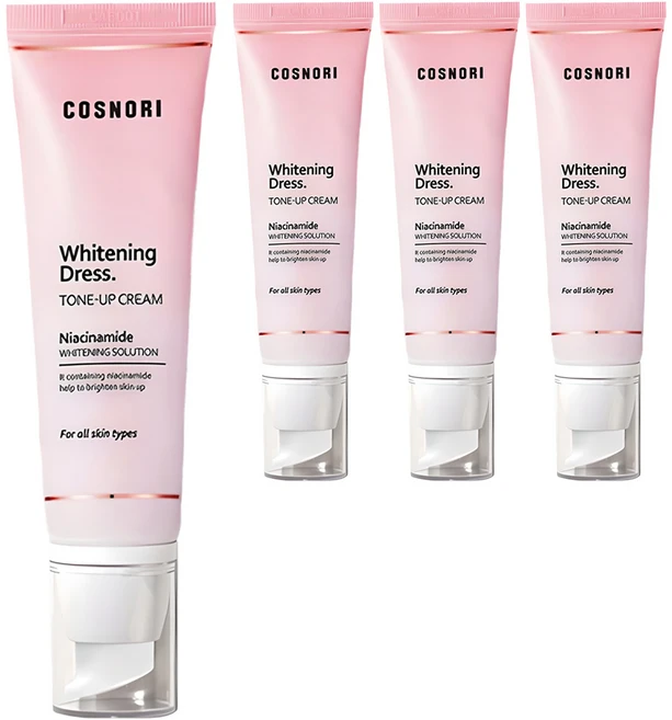 코스노리 화이트닝 드레스 톤업크림, 50ml, 4개 - 쿠팡