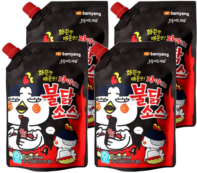 불닭 소스 자이언트, 2kg, 4개