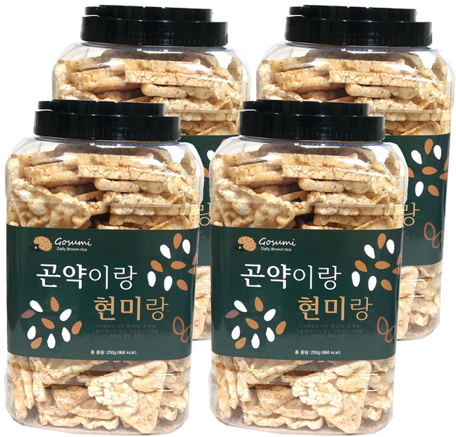 곤약이랑 현미랑, 250g, 4개