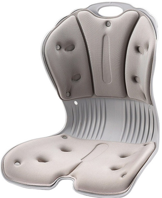 DODOWU 嘟嘟屋 護腰美姿墊 成人款 承重120kg CC-L23 43 x 36 x 45cm 1.6kg, 迷霧灰