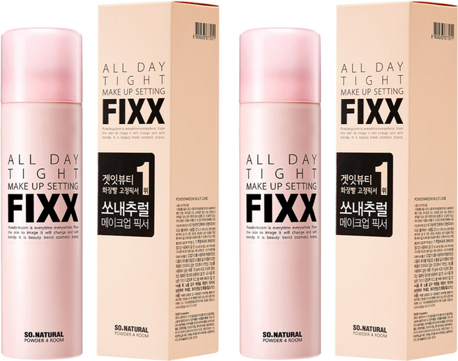 쏘내추럴 파우더포룸 올 데이 타이트 메이크업 세팅 픽서, 100ml, 2개