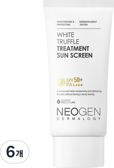 네오젠 화이트 트러플 트리트먼트 선스크린 SPF50+ PA++++, 50g, 6개
