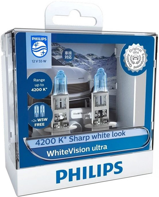 PHILIPS 飛利浦 頭燈 雪曜光 60% 4200K 2個, 9006, 1盒