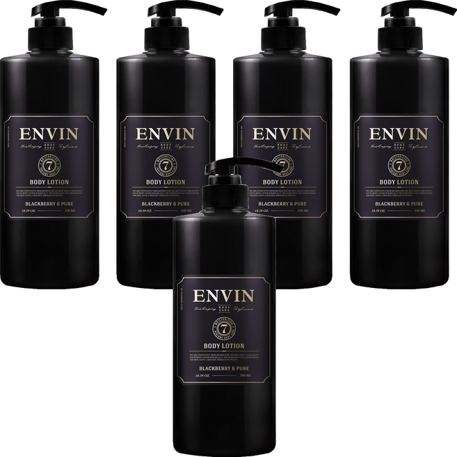 앙방 모이스쳐 라이징 퍼퓸 바디로션 블랙베리앤퓨어, 550ml, 5개