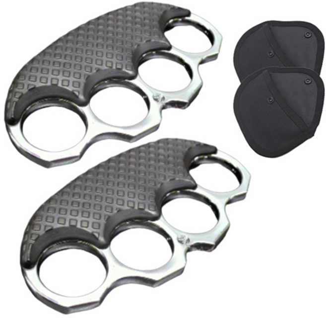 에이팀 호신용 너클 2p + 케이스 2p 세트, 1세트