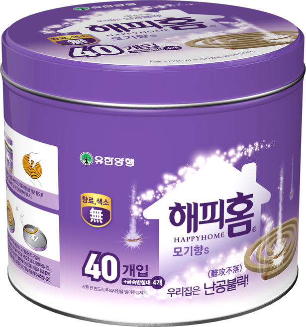 해피홈 모기향 40p, 100g, 1개