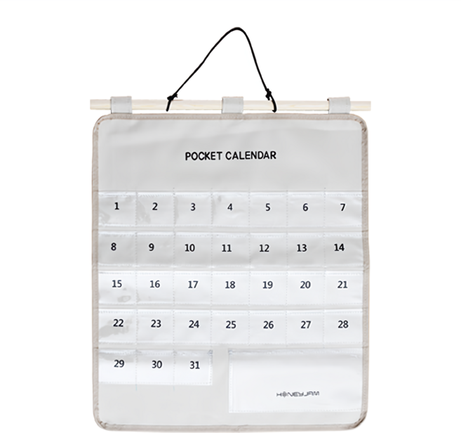 허니잼 생활비 용돈달력, 아이보리, 1개