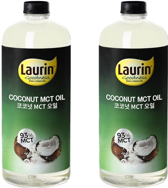 라우린 코코넛 엠씨티 오일, 946ml, 2개