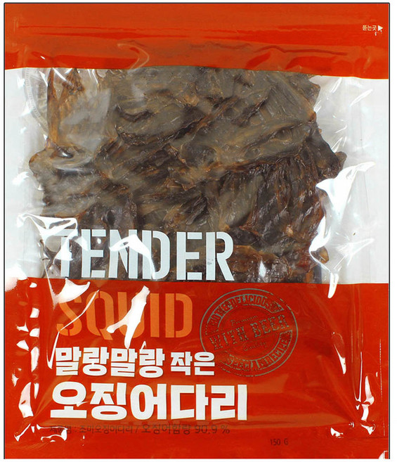 말랑말랑 작은 오징어다리, 150g, 1개
