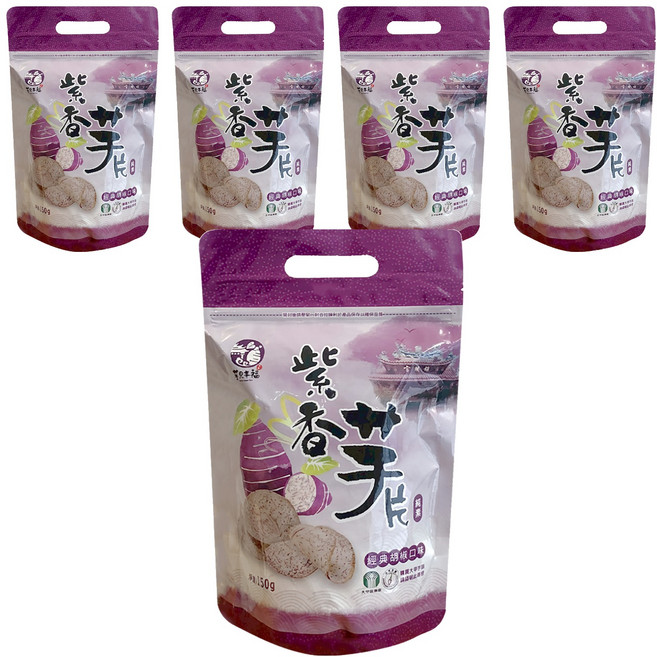 大甲區農會 紫香芋片, 150g, 5個