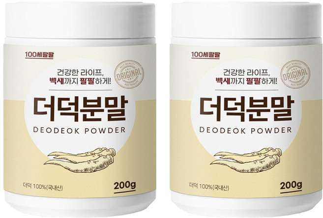 백세팔팔 더덕분말, 200g, 2개