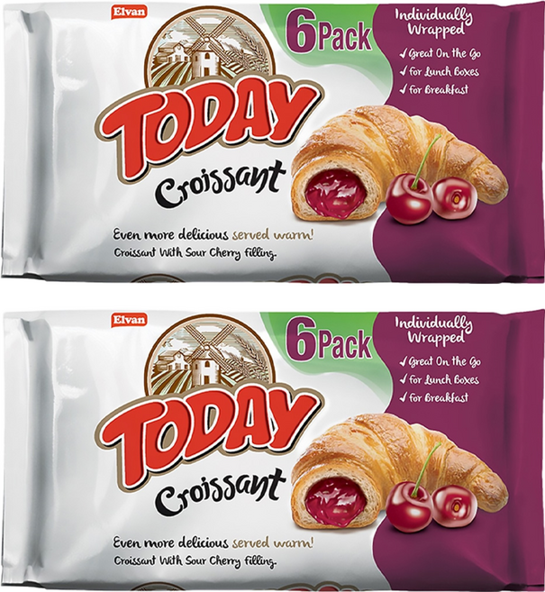 土耳其 TODAY 可頌麵包 櫻桃味, 270g, 2包
