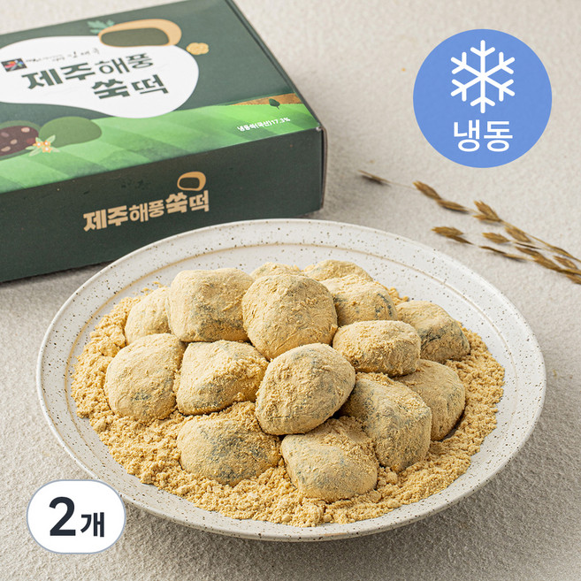 김재규우리떡연구소 제주해풍 쑥떡 (냉동), 800g, 1개입, 2개