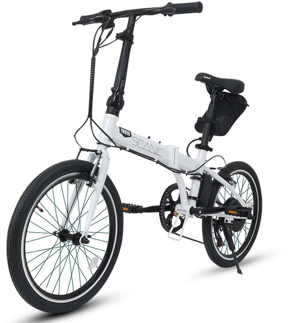 에이유테크 전기자전거 스카닉 M20 24V 5Ah, 스틸, 알파인 화이트