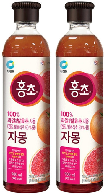 홍초 자몽 음용식초, 900ml, 2개