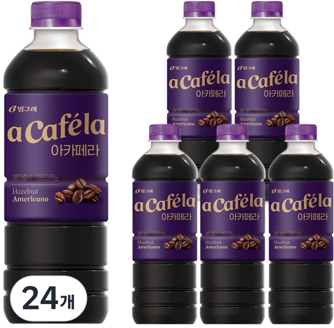 아카페라 올데이 헤이즐넛 아메리카노, 1L, 24개