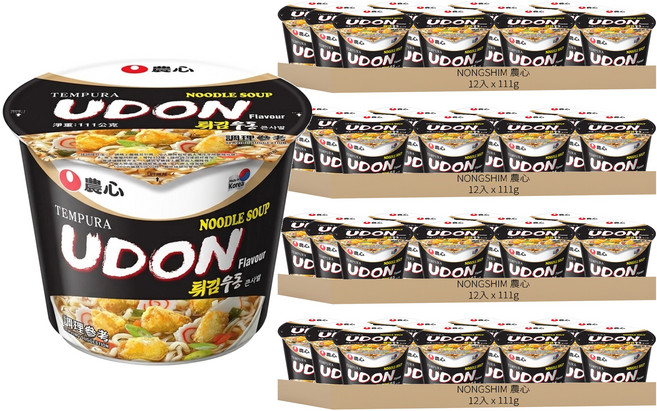 NONGSHIM 農心 天婦羅海鮮味烏龍麵, 111g, 48入
