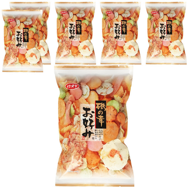池田屋 磯幸 綜合仙貝, 110g, 6包
