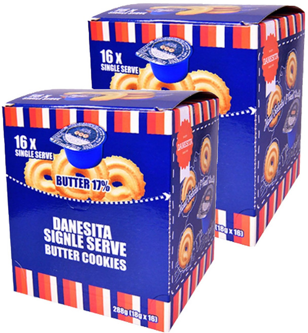 다네시타 댄케이크 버터쿠키 싱글서브, 288g, 2개