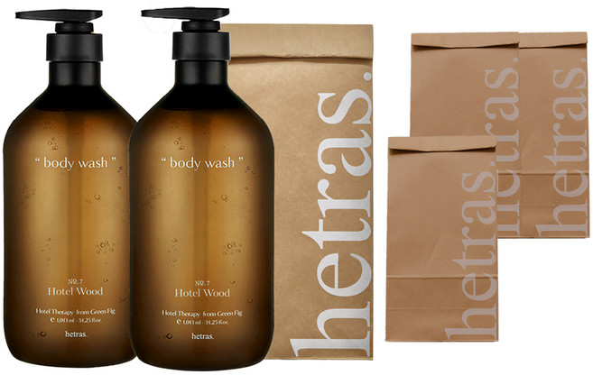 헤트라스 호텔테라피 바디워시 호텔우드, 1.013L, 4개
