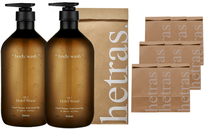 헤트라스 호텔테라피 바디워시 호텔우드, 1.013L, 10개