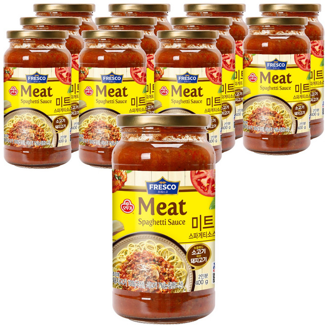 오뚜기프레스코 미트 스파게티 소스, 400g, 12개