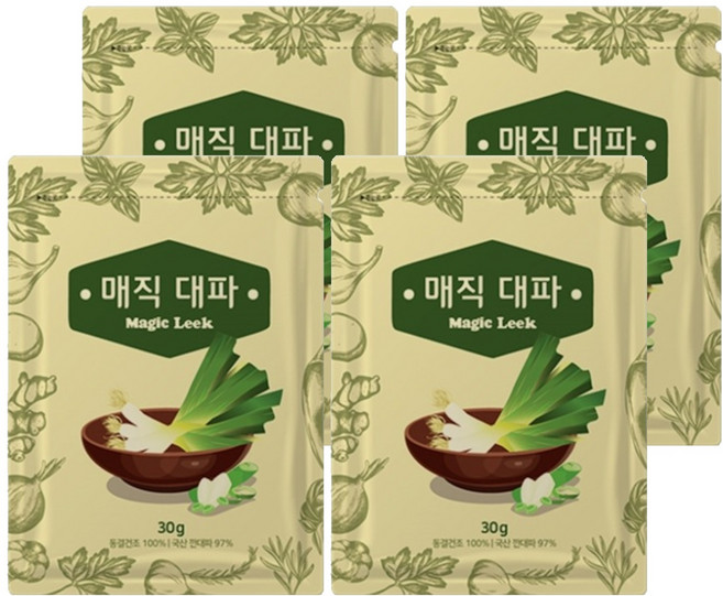 매직 대파, 30g, 4개