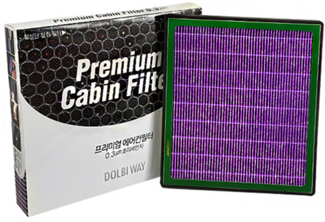 돌비웨이 프리미엄 초미세먼지 자동차 에어컨필터, 35호, 1개