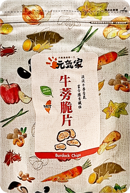 元氣家 牛蒡脆片, 100g, 1包