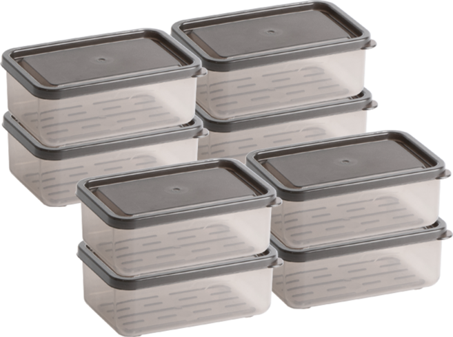 비트리 휘어지는 냉동실 정리용기 300ml, 1개, 8개