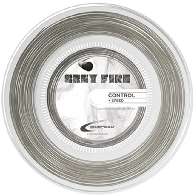 ISOSPEED Triple Heating GRAY FIRE 網球線, 1個, 顏色/尺寸:OneColor