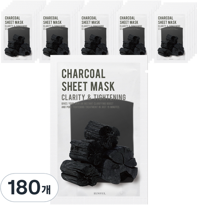 은율 퓨리티 참숯 마스크팩, 1개입, 180개