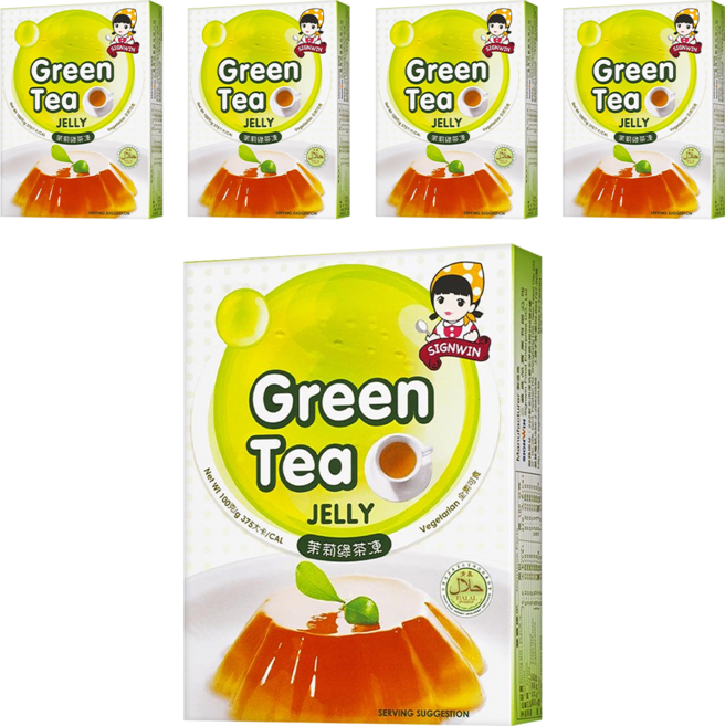 SIGNWIN 三得冠 茉莉綠茶凍粉, 100g, 5盒