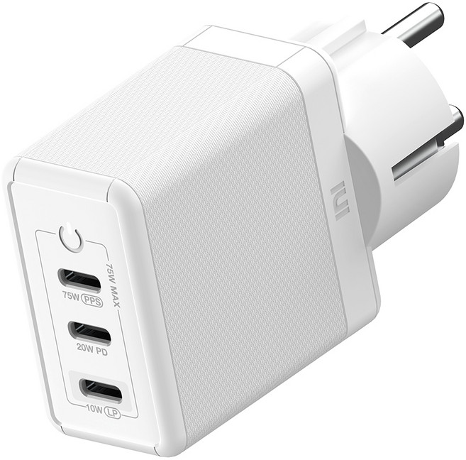 아트뮤 USB PD 75W PPS GaN 접지 멀티 초고속 충전기 GE920, 화이트, 1개