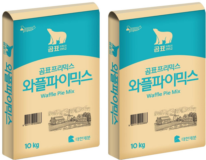 곰표 와플파이믹스, 10kg, 2개