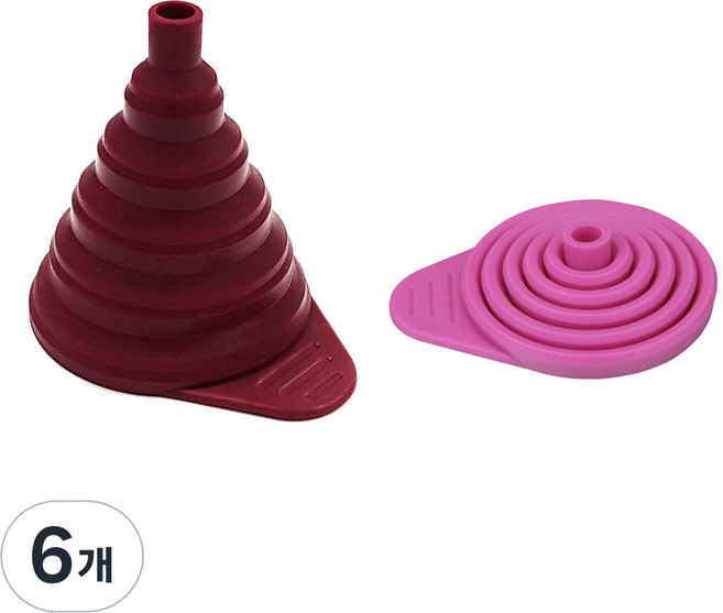 Bestom SL矽膠模具 褶皺漏斗, 隨機出貨, 6個