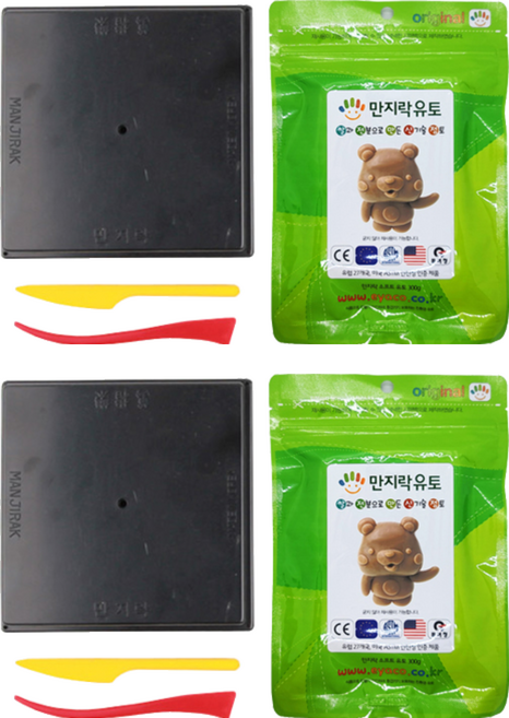 만지락 이야코 소프트유토 300g + 검정판 세트, 2세트