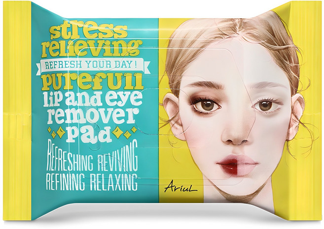 아리얼 릴리빙 퓨어풀 립앤아이 리무버 패드 30p, 55g, 1개